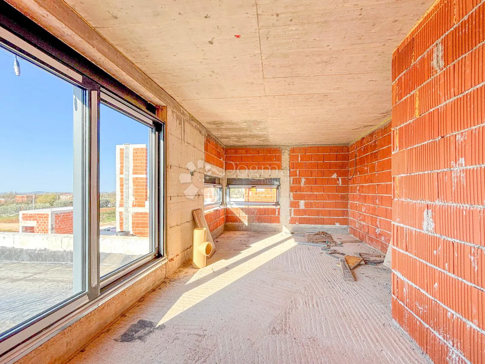 kanfanar, luksuzna villa u roh-bau fazi s pogledom na more - slika 13