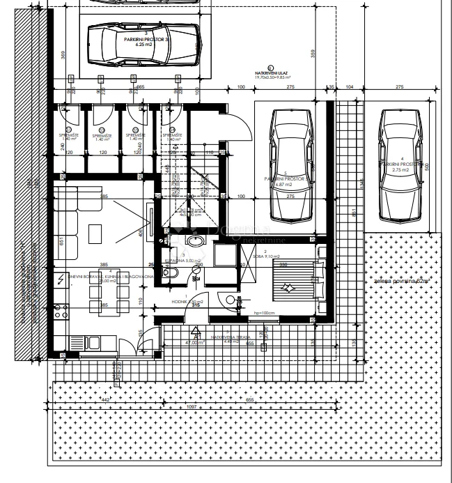 stan u prizemlju kod pula city malla sa vrtom 47 m2 (zgr i, stan a1) - slika 2