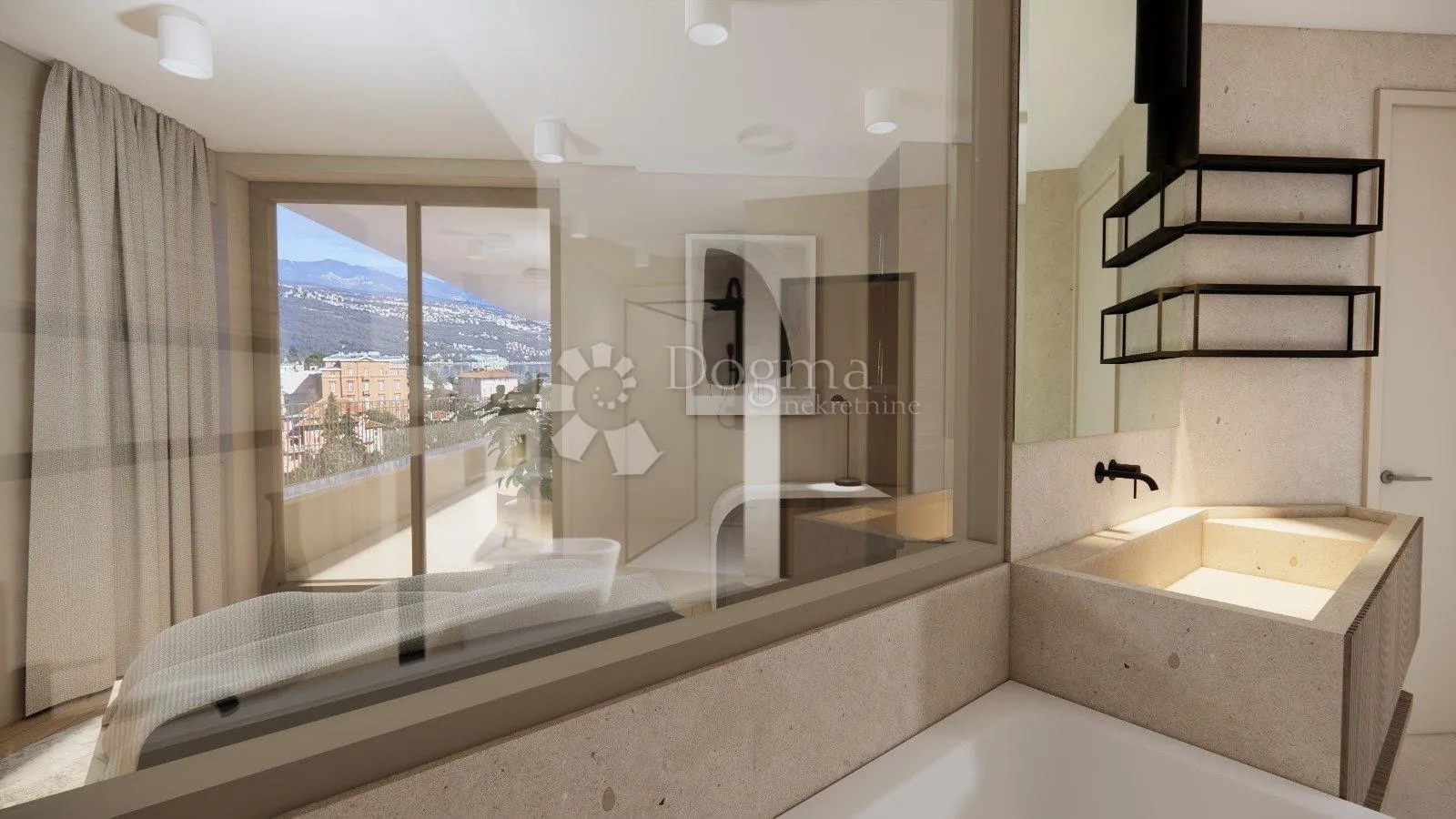 luksuzni penthouse u srcu opatije – bazen na krovu i očaravajući pogled na more - slika 6