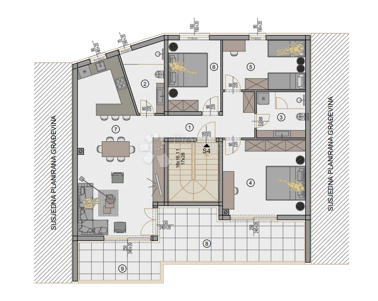 novogradnja pula - 126 m2, 2. kat (z3s4) - slika 2