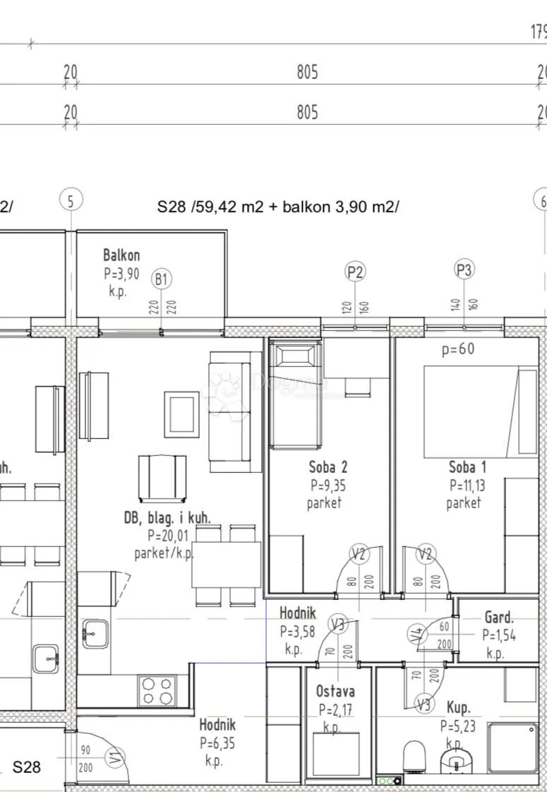 s28-novogradnja - gradići - od 3.000€ po m2 - vl.gor - slika 2