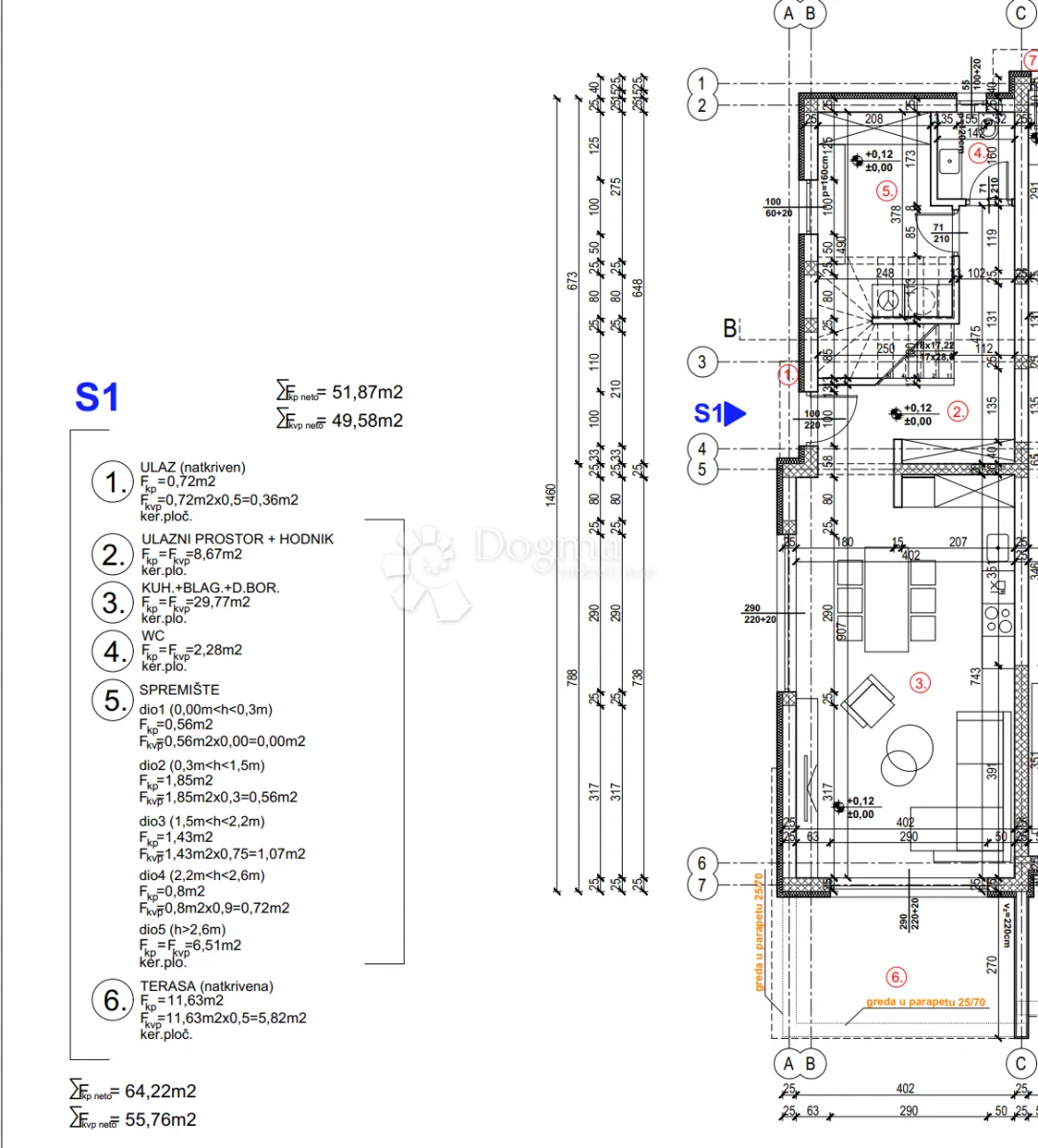moderan duplex u brodarici - stambena jedinica s1/k1 - slika 12