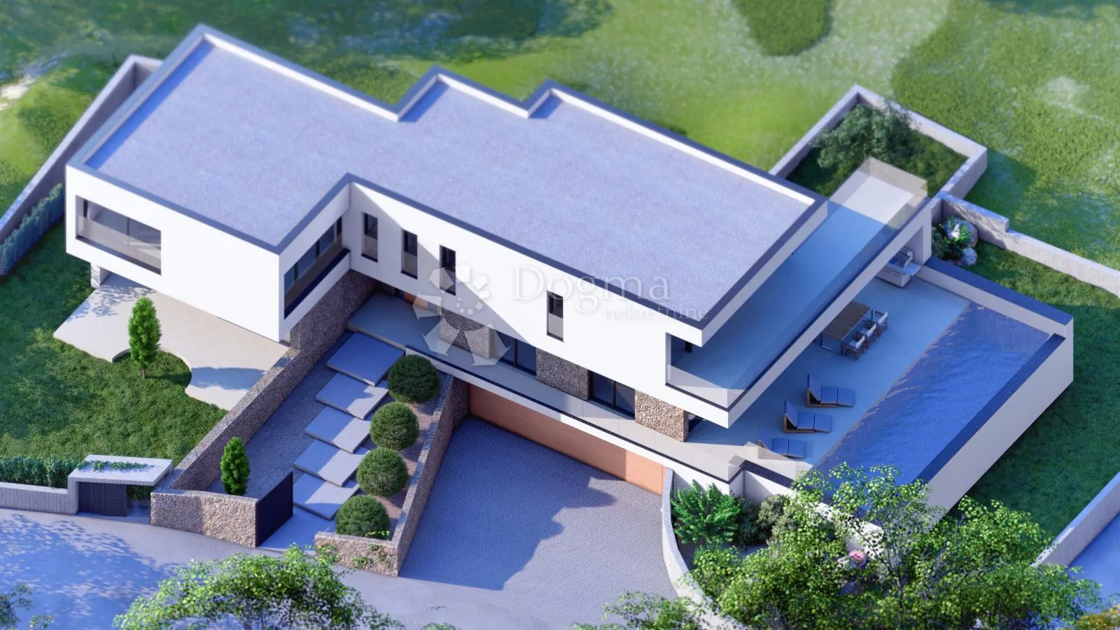 ekskluzivna panoramska vila s bazenom - diklo - slika 3