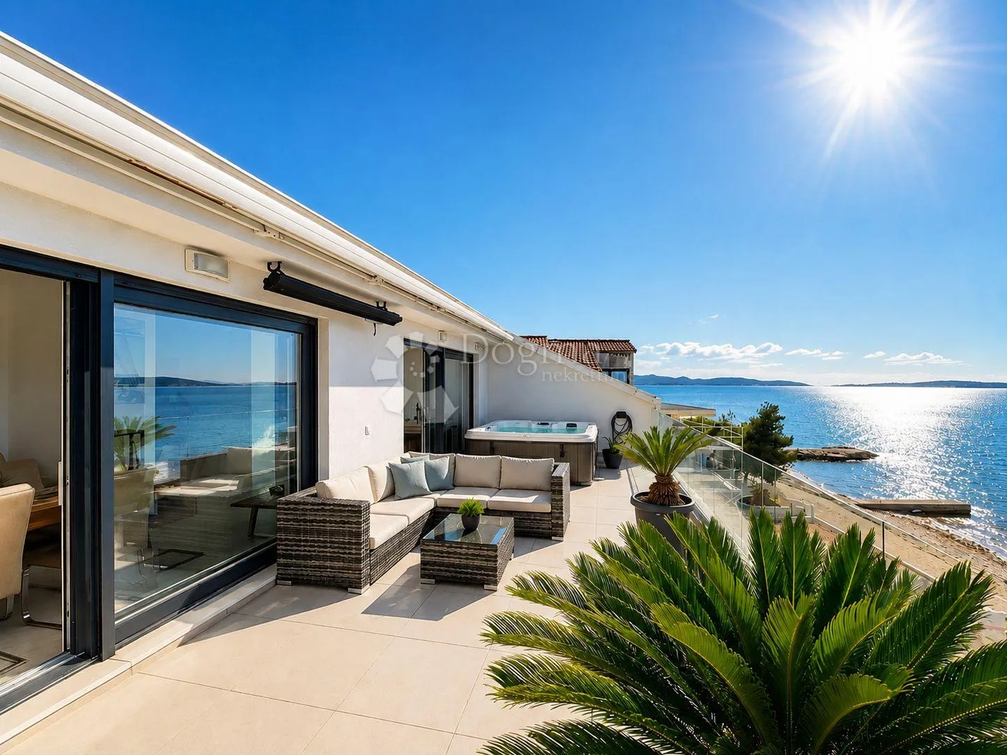 bibinje - penthouse 154 m2 - 10m od mora i uređene plaže - slika 6