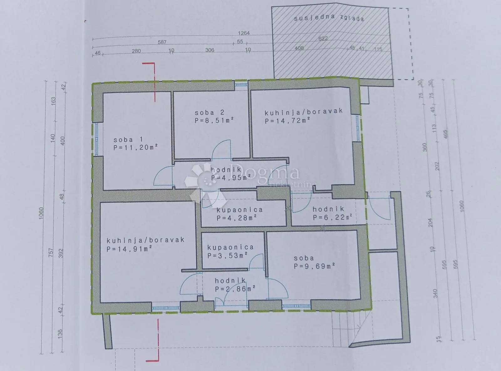četiri apartmana - 200m od mora - slika 20