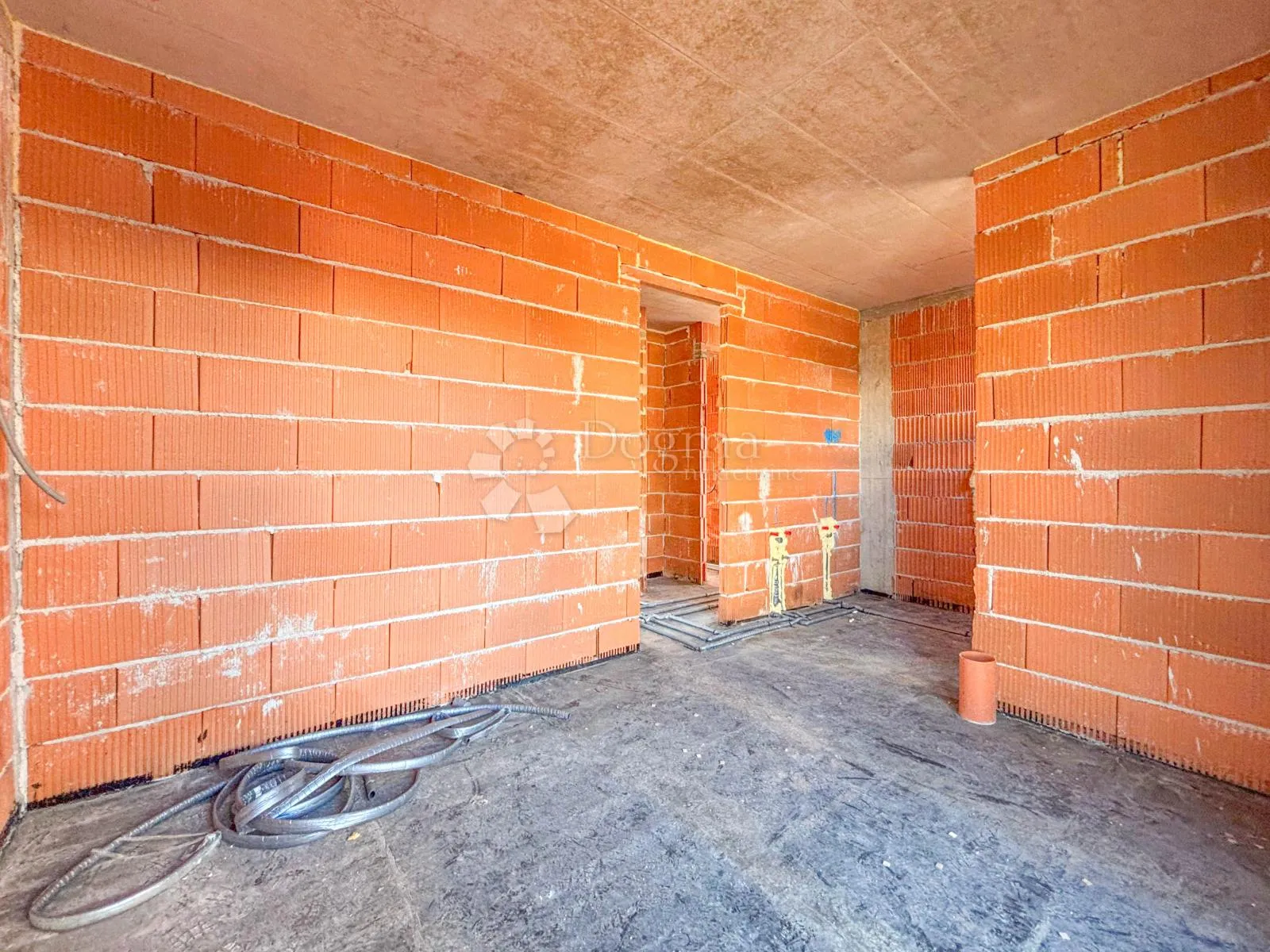 kanfanar, luksuzna villa u roh-bau fazi s pogledom na more - slika 16