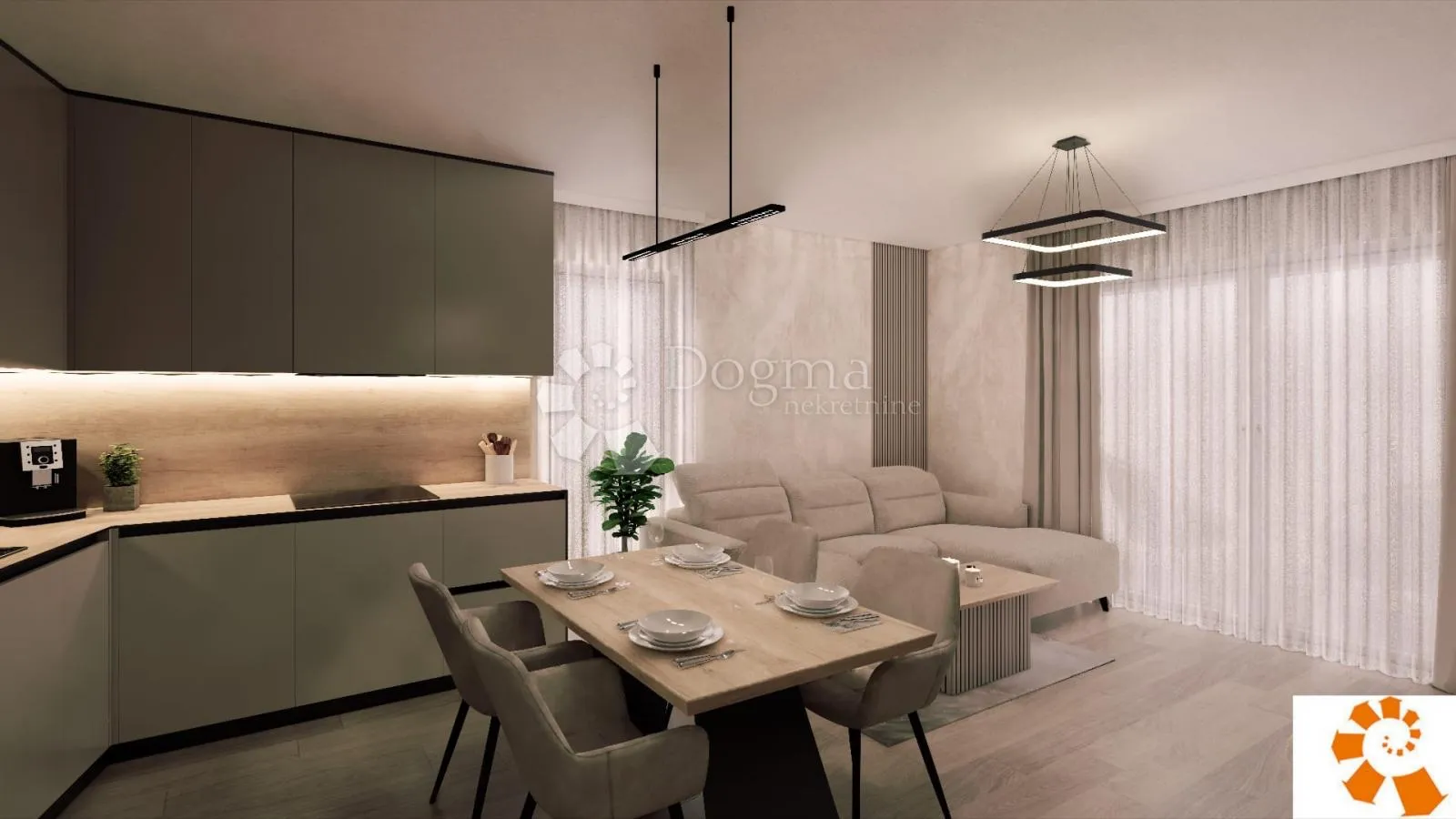 seget donji, ekskluzivan stan s vrtom 142,80m2 i pogledom na more / novogradnja u izgradnji, stan a2 - slika 4