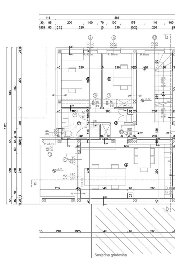 moderna novogradnja u martanama – prvi kat s loggiom i open space dnevnim boravkom - slika 6