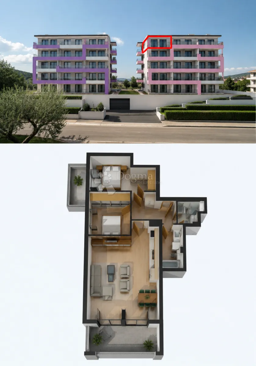makarska | t2 | stan s17 | dvosoban stan i 4.kat - slika 24