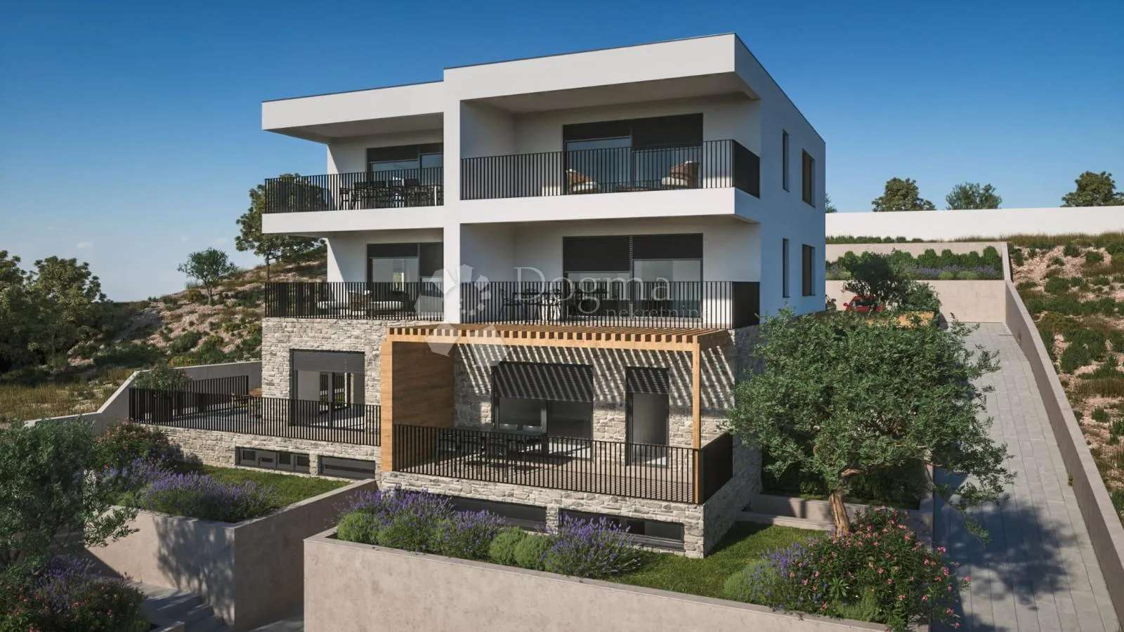 žaborić - novogradnja jednosoban apartman 130 m do plaže sa pogledom na more ap2 - slika 5