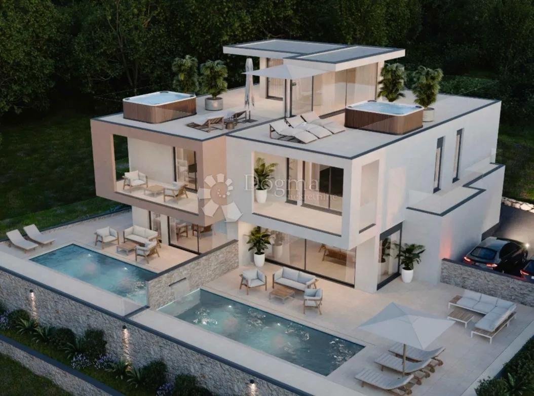 luksuzna kuća s1 s vrtom i bazenom vodice - slika 2