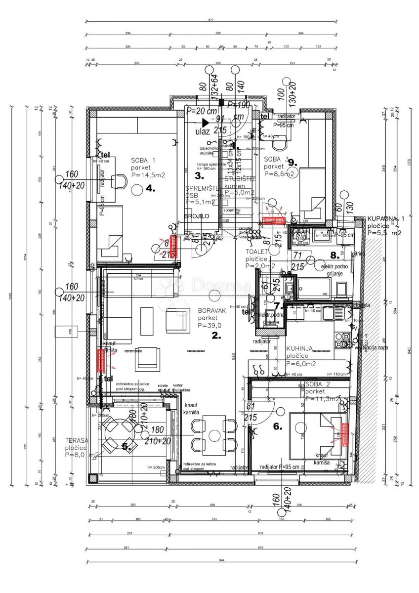 penthouse novogradnja trešnjevka sjever – 4-soban stan s terasom i parkingom | zagreb - slika 23