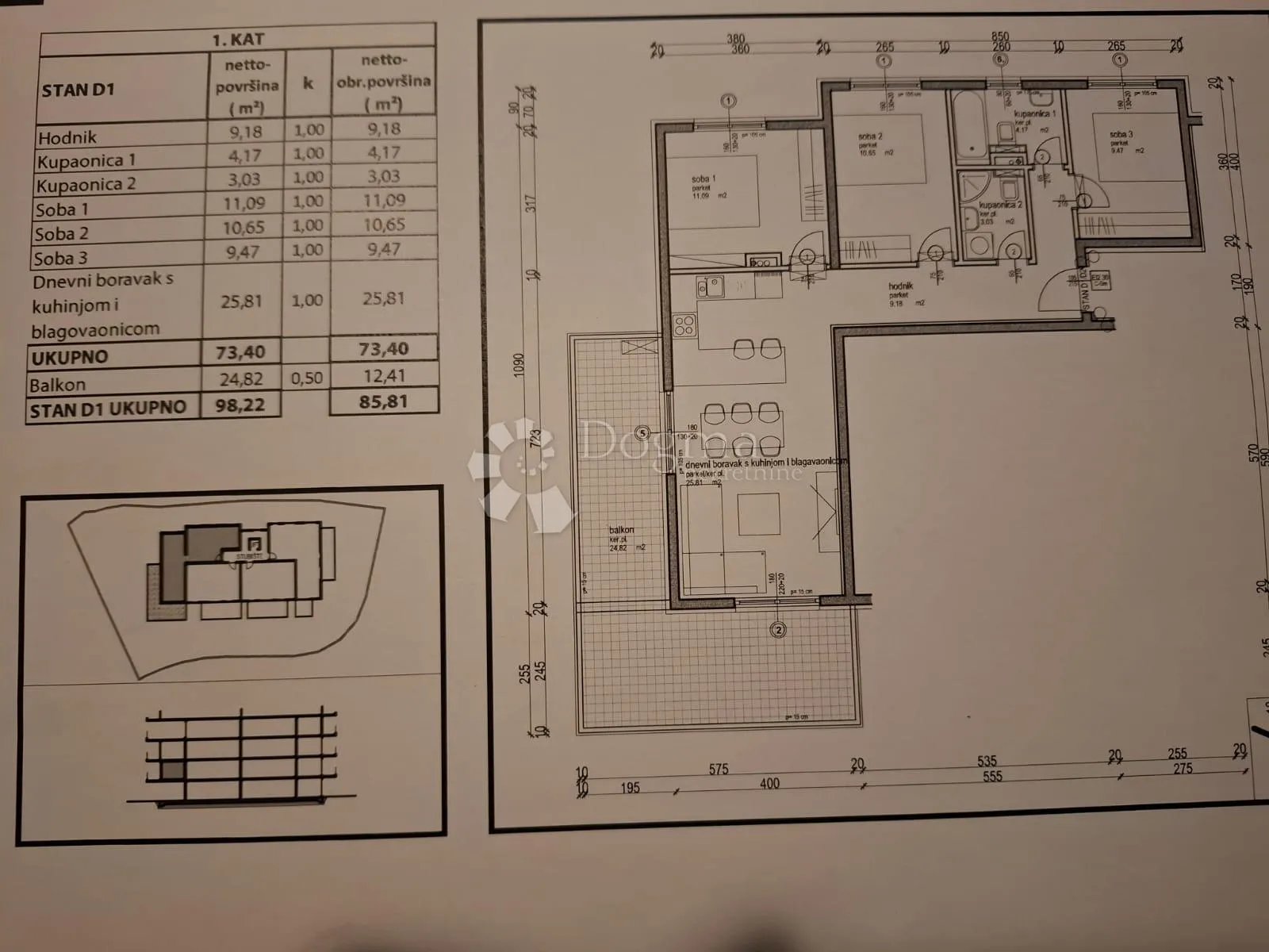stan na 1.katu sa 3ss+db 800m od mora - slika 11