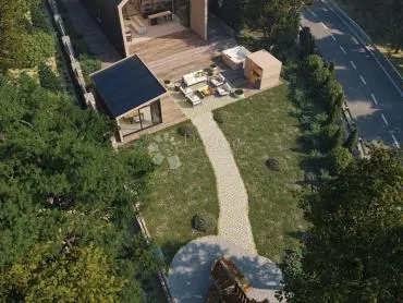 zemljište s idejnim projektom za montažnu kuću - vrbovsko - slika 4