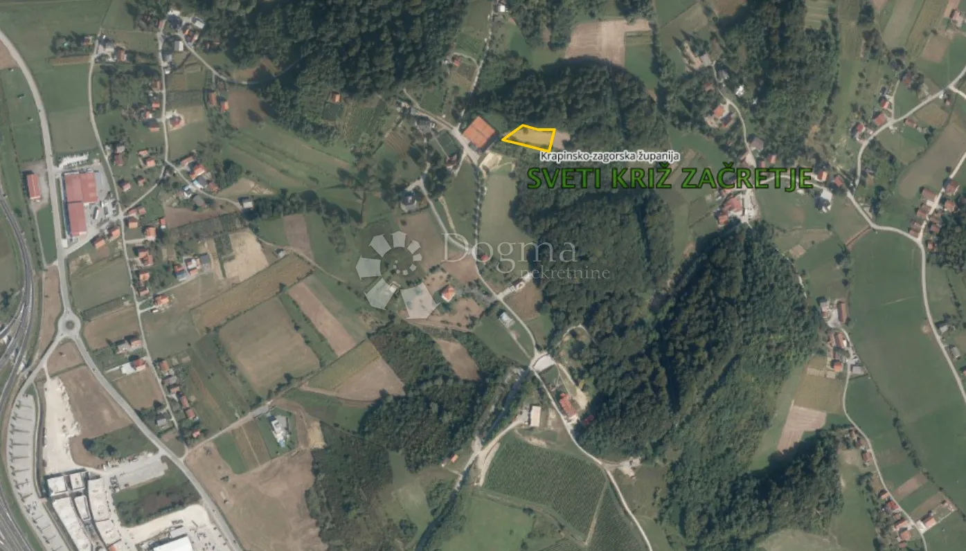 građevinsko zemljište 1.543m² na bregu iznad sv. križa začretja! - slika 5