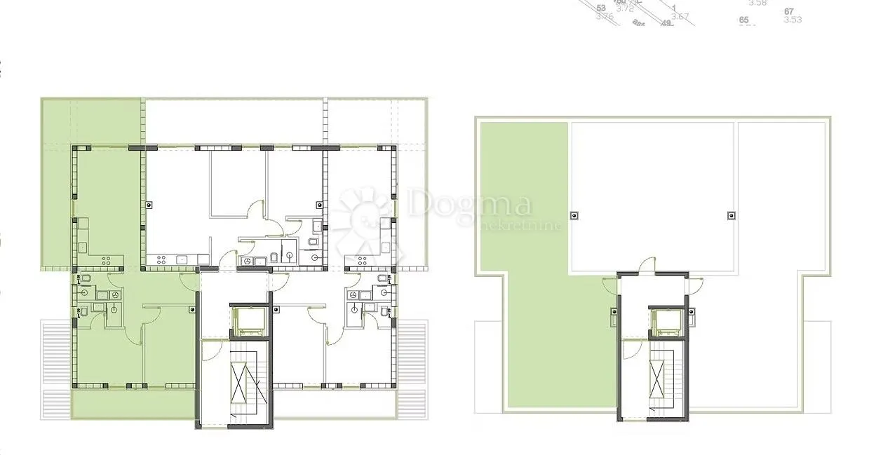 penthouse s8 u ninu, 100 m od mora, krovna terasa - slika 15