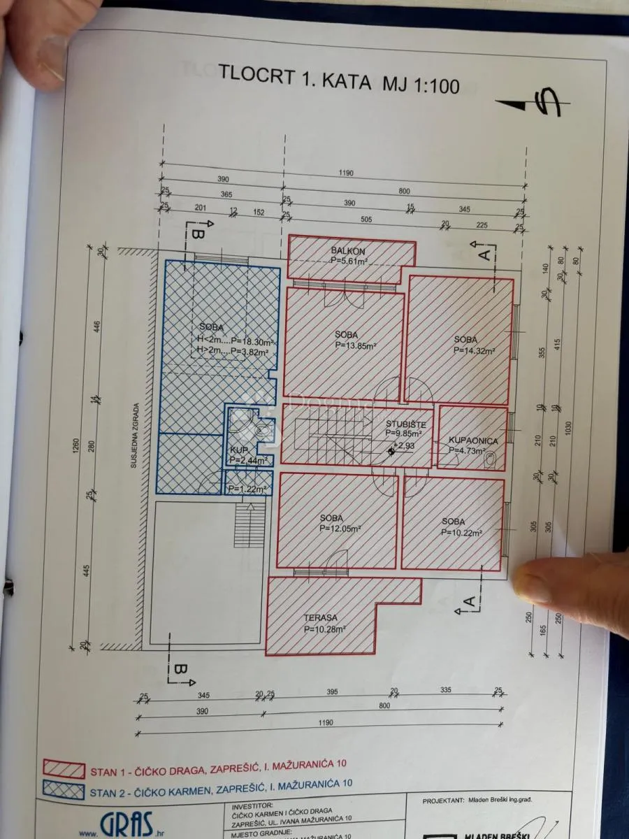 najam: 3s dvoetažni stan s parkingom - slika 14