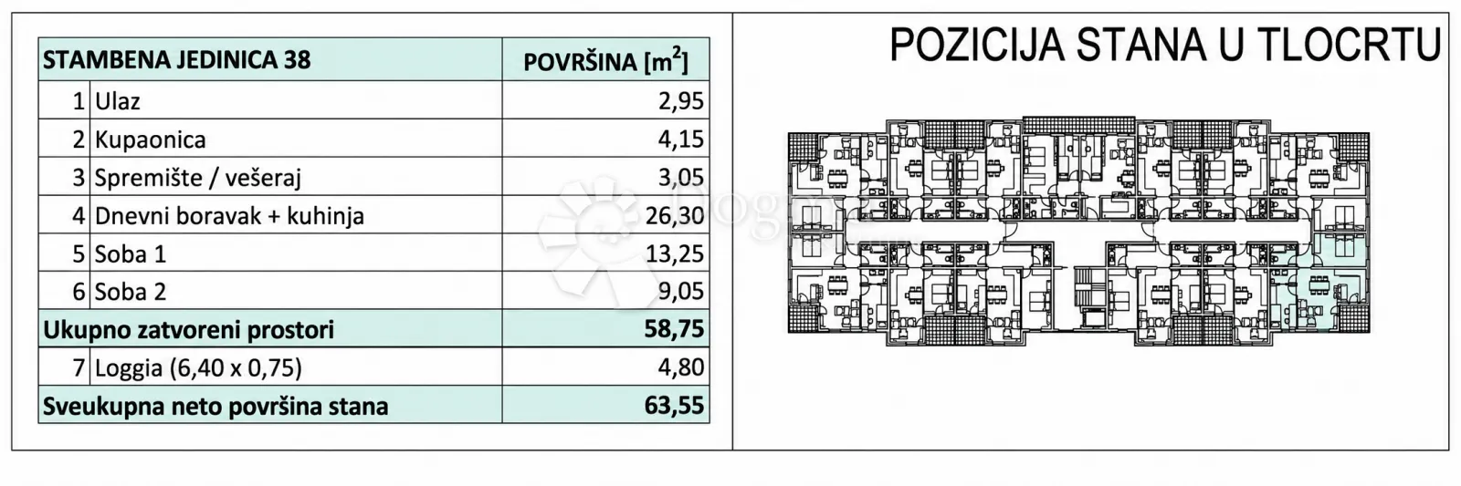 pretprodaja stanova – moderan stan na 2. katu novogradnje, varaždin | 58,75 m² + loggia - slika 9