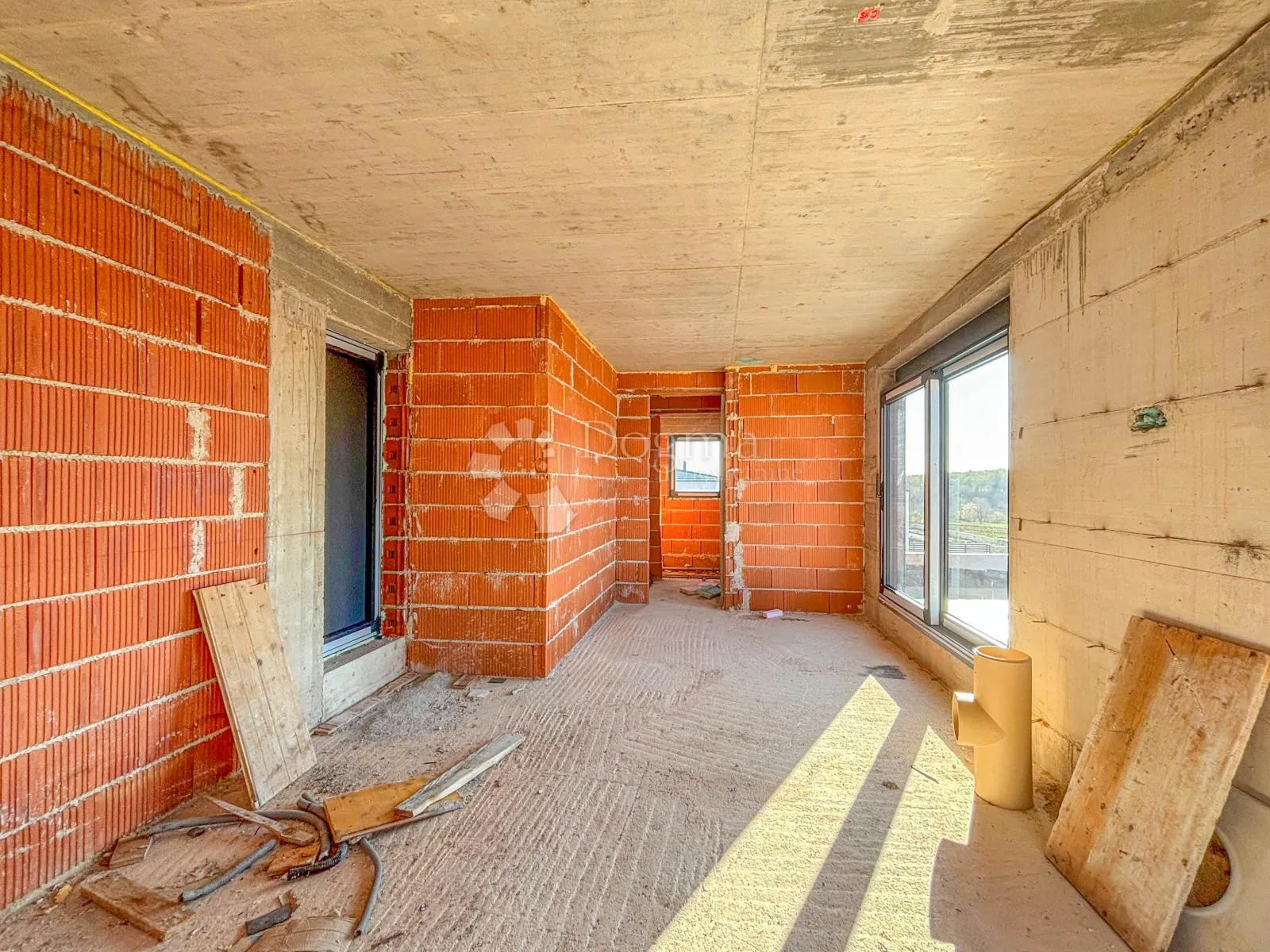 kanfanar, luksuzna villa u roh-bau fazi s pogledom na more - slika 24