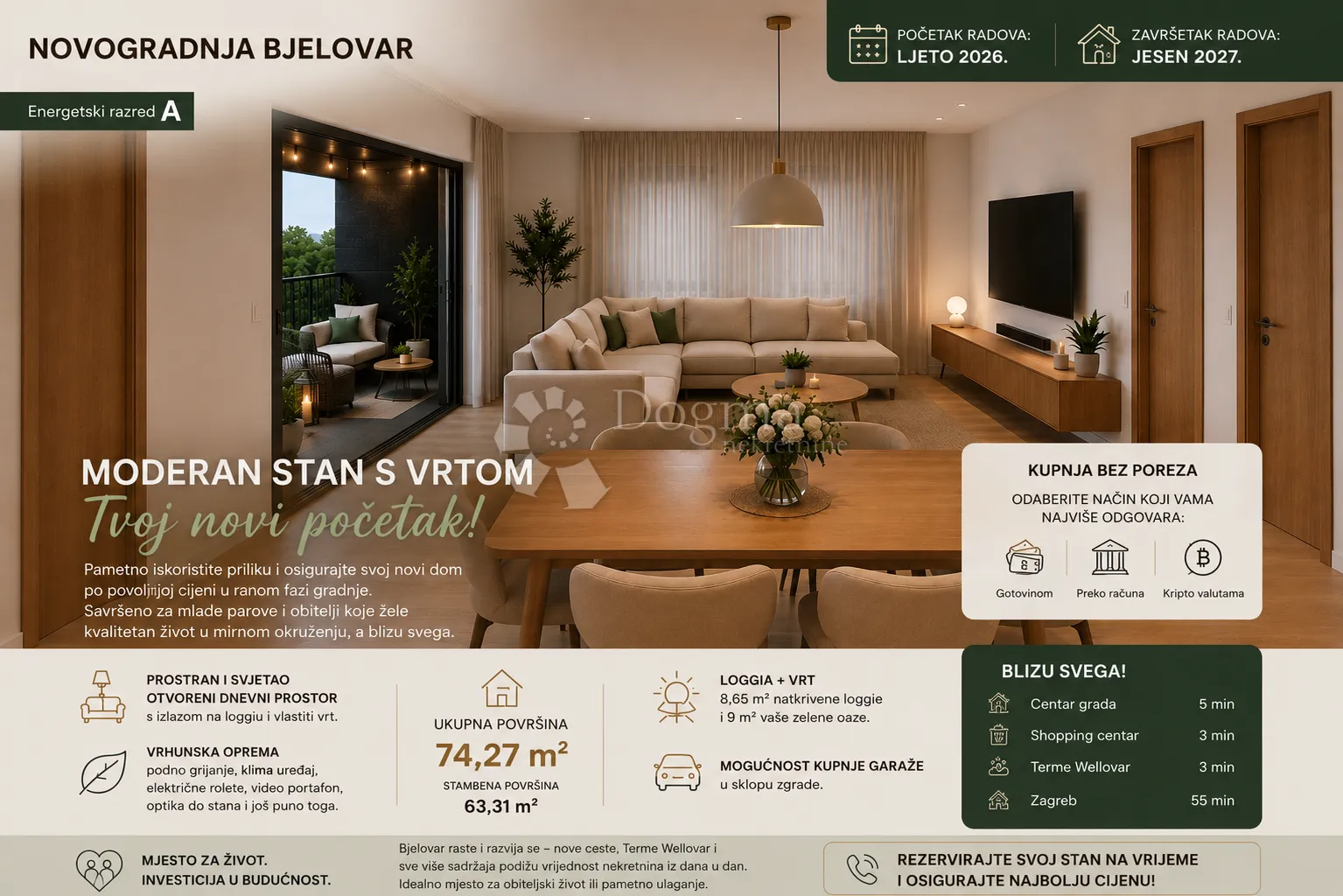 novogradnja bjelovar - samo 3 min od budućih termi wellovar - slika 7