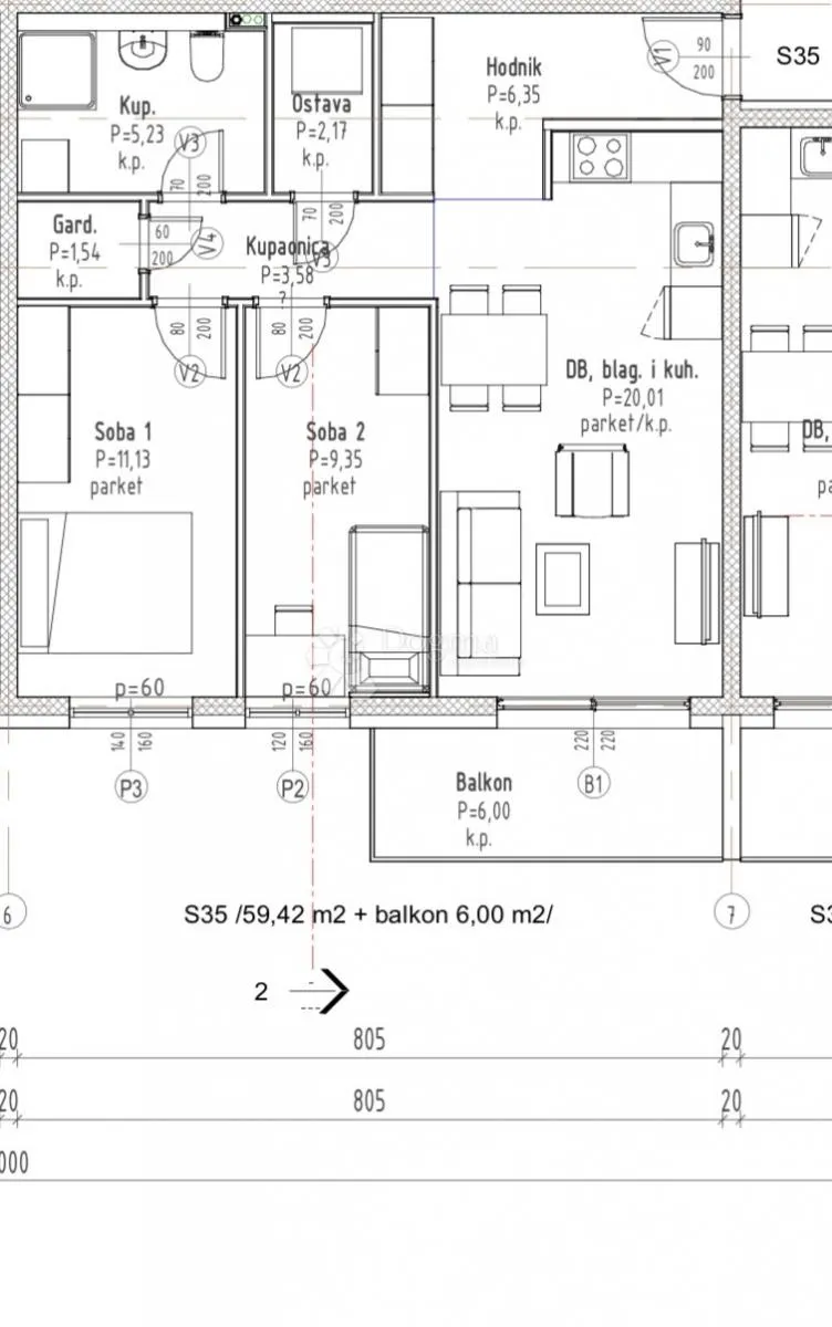 s35-novogradnja - gradići - od 3.000€ po m2 - vl.gor - slika 2