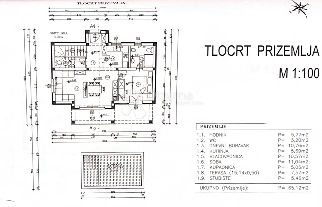 zemljište sa projektom za izgradnju kuće blizu višnjana - slika 7