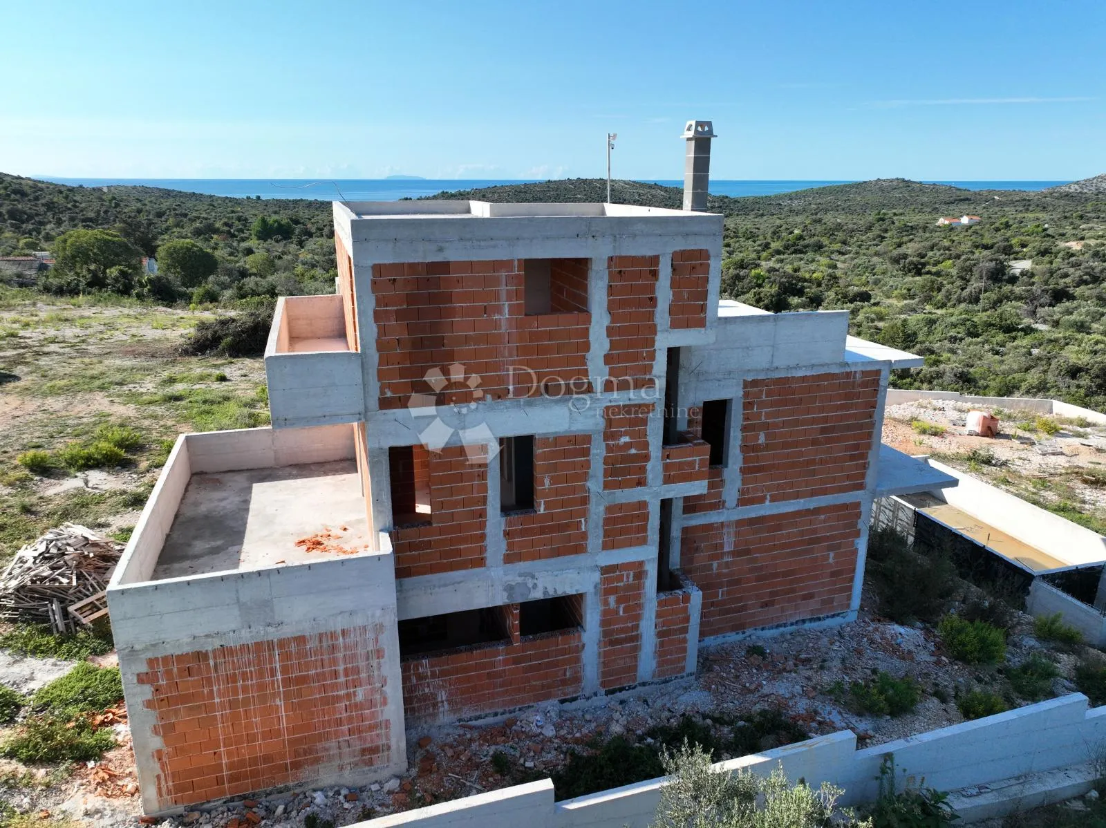 rogoznica - dvornica - jedinstvena vila s otvorenim pogledom na more - slika 17
