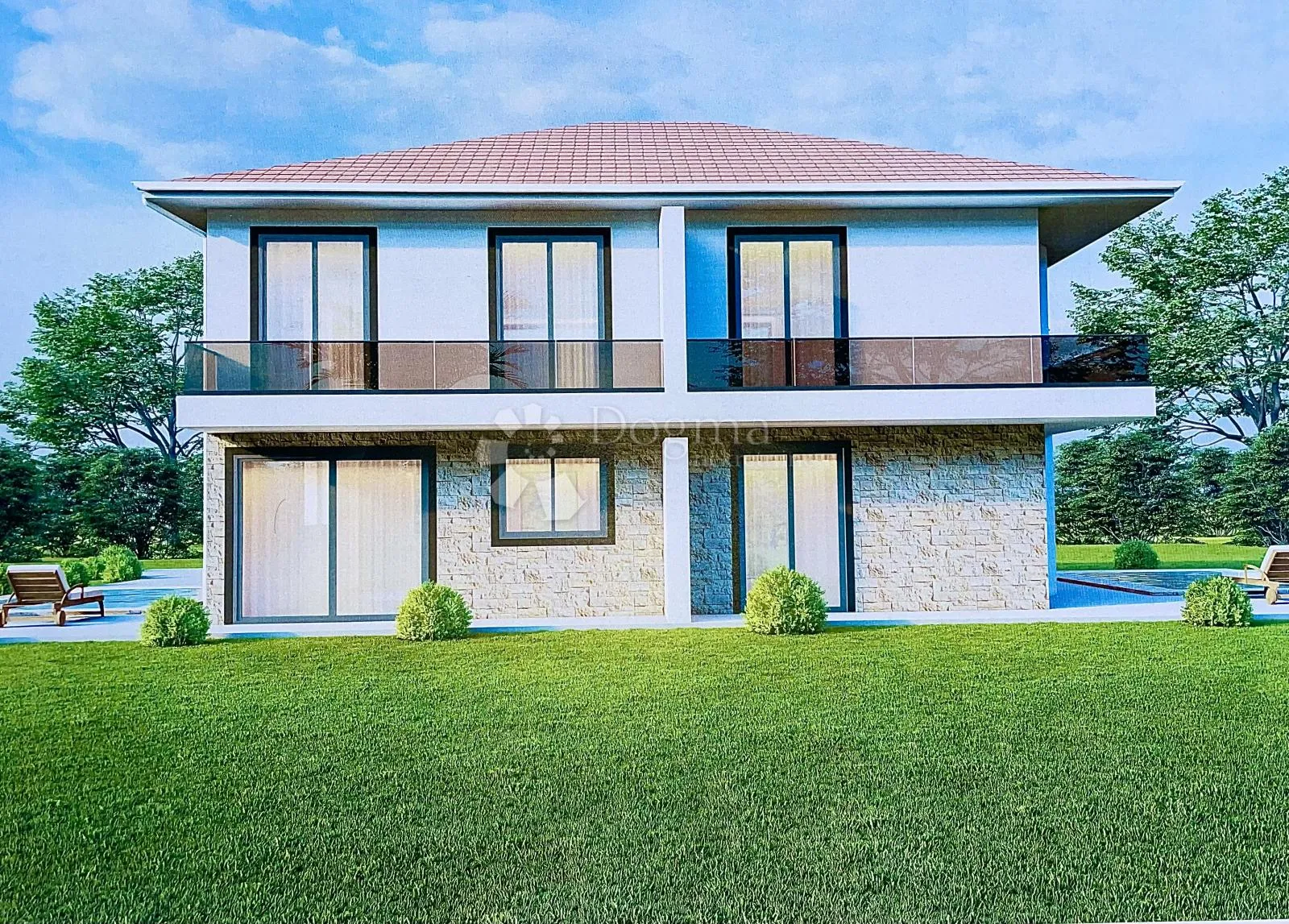 malinska - novogradnja sa mogućnosšću ugradnje bazena 400 m od mora - slika 13