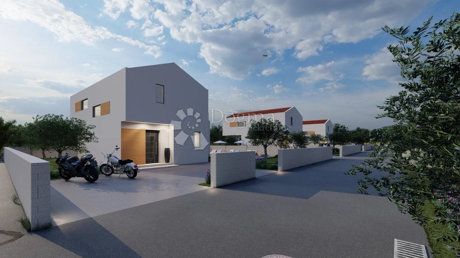 rtina sunset – projekt 6 vila s bazenom, pogled na more - slika 2