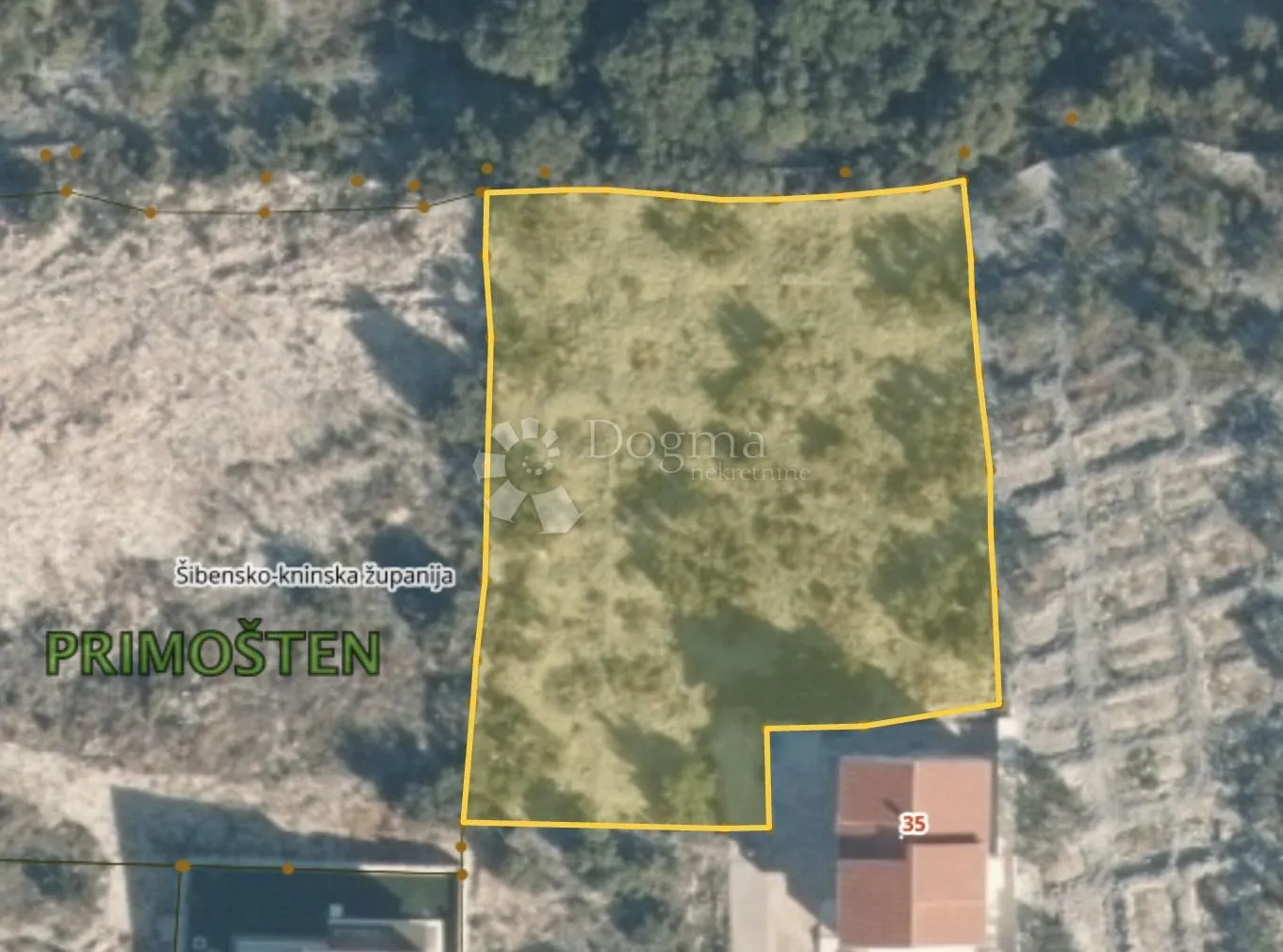 prilika! građevinsko zemljište s pogledom na more – primošten - slika 3