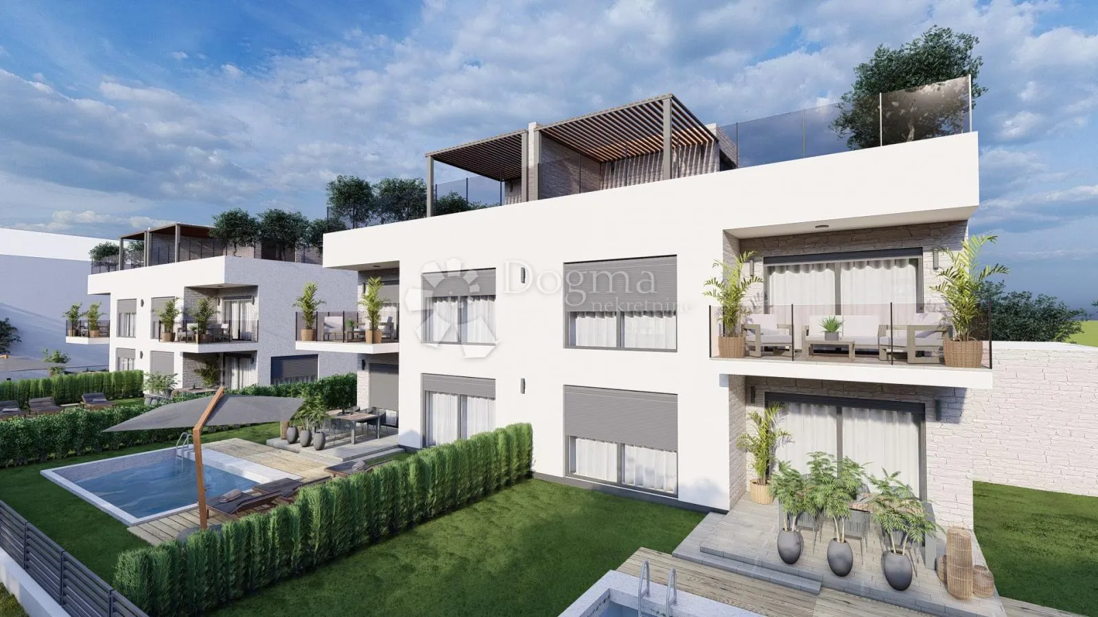 srima, vodice - moderan duplex sa bazenom i krovnom terasom , stan s1 - slika 3