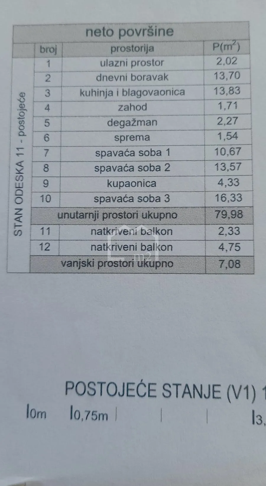 trosoban obiteljski stan mertojak i pogled na more - slika 24