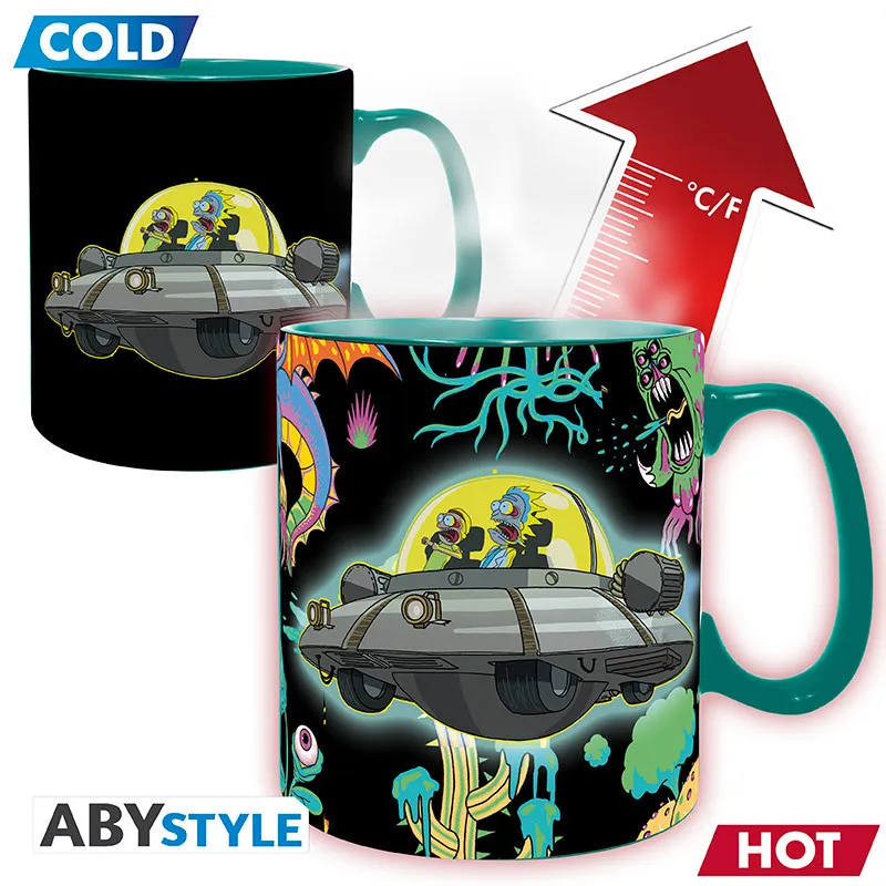 Šalica Heat Change Rick and Morty Spaceship 460ml - Zaprešić