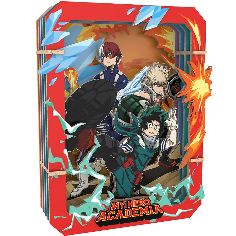 my hero academia hot blooded battle wooden gallery - slika 1