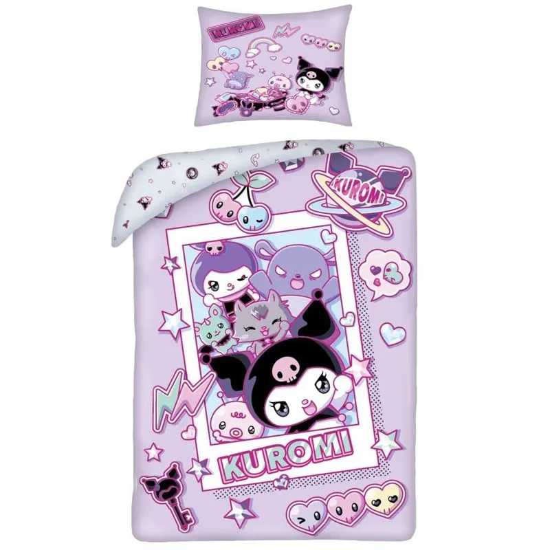 posteljina sanrio kuromi 140x200cm - slika 1