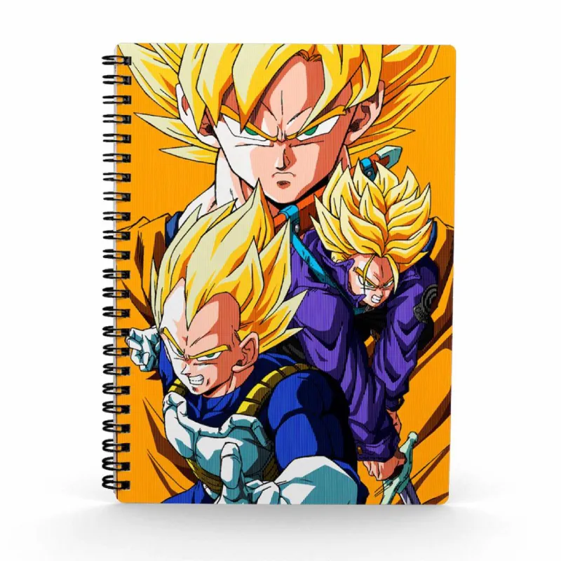 bilježnica a5 dragon ball z 3d-effect saiyans - slika 1