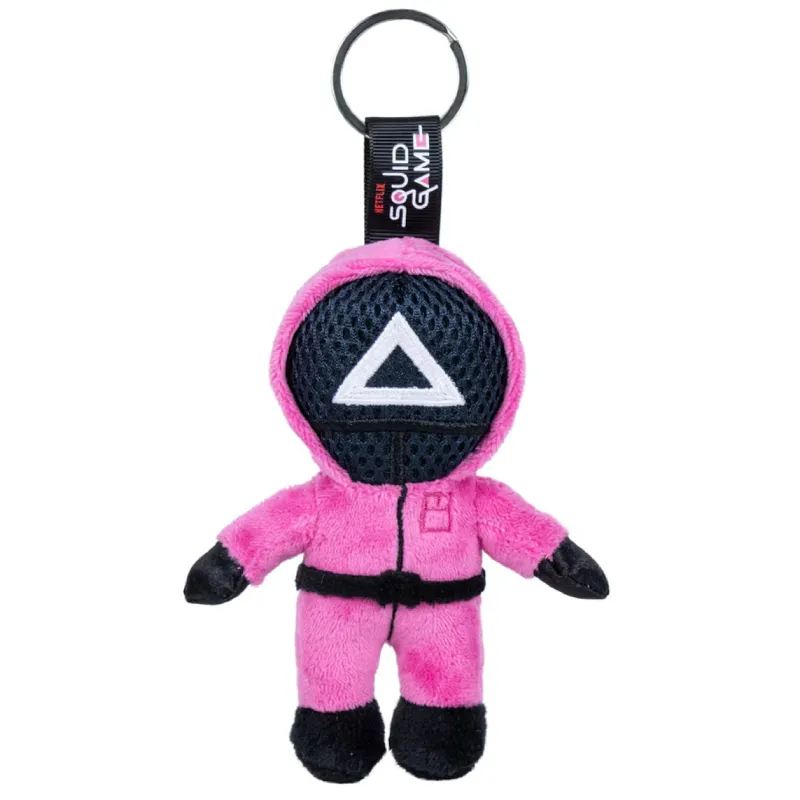 plišani privjesak squid game guard trokut 12cm - slika 1