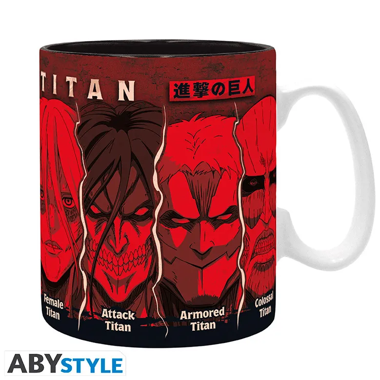 šalica attack on titan all titans 460ml - slika 1