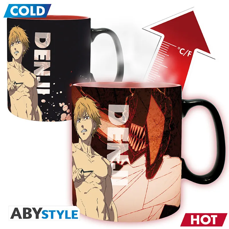 Šalica Chainsaw Man Heat Change Denji & Aki 460ml - Zaprešić