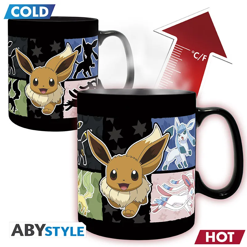 šalica heat change pokemon eeveelutions 460ml - slika 1