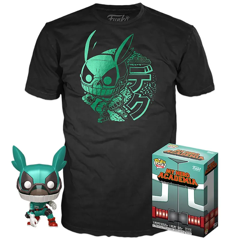 Funko POP & Tee MHA T-shirt L Deku Metallic 9cm - Zaprešić