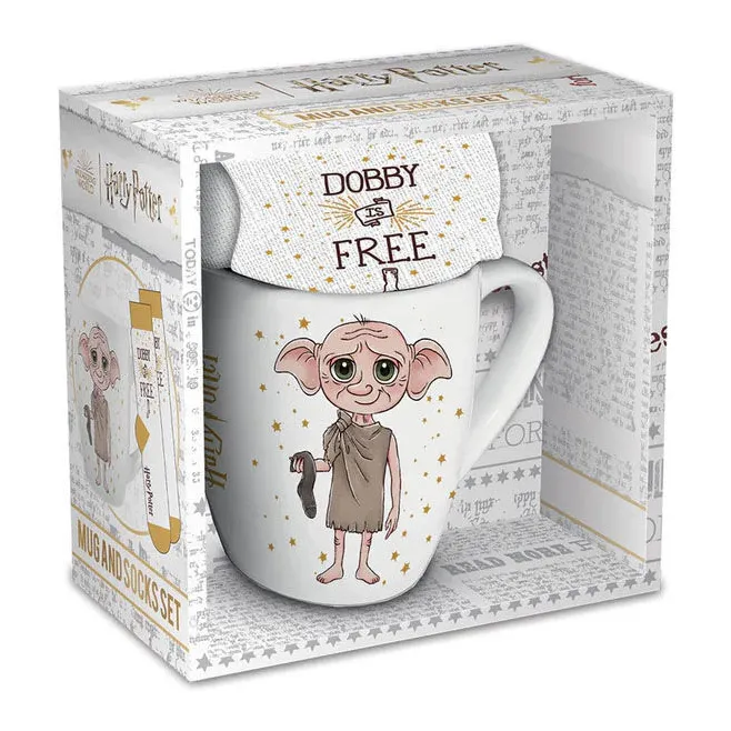 šalica harry potter dobby 315ml + čarape - slika 1