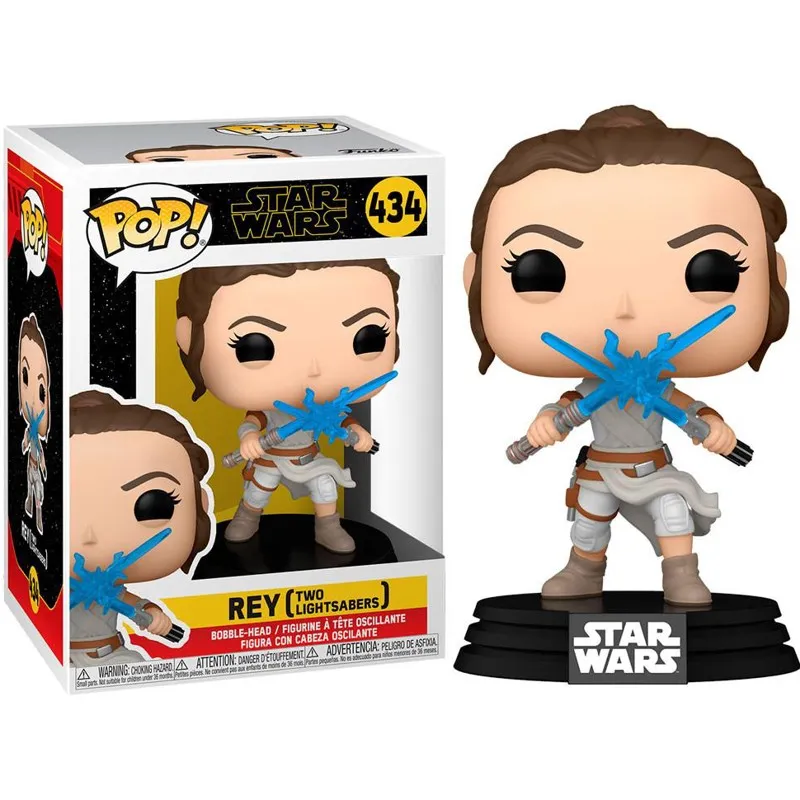 funko pop star wars rey (two lightsabers) 9cm - slika 1