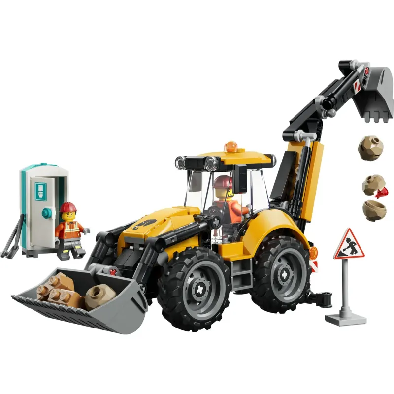 lego yellow backhoe loader 60480 - slika 1