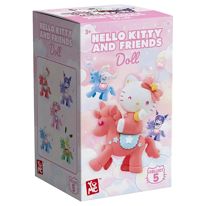 hello kitty & friends sanrio equestrian series blind box 5cm - slika 1
