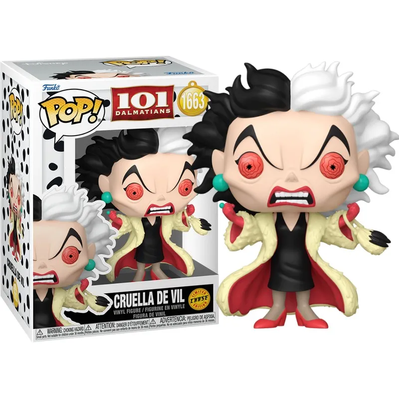 funko pop disney cruella de vil chase 9cm - slika 1