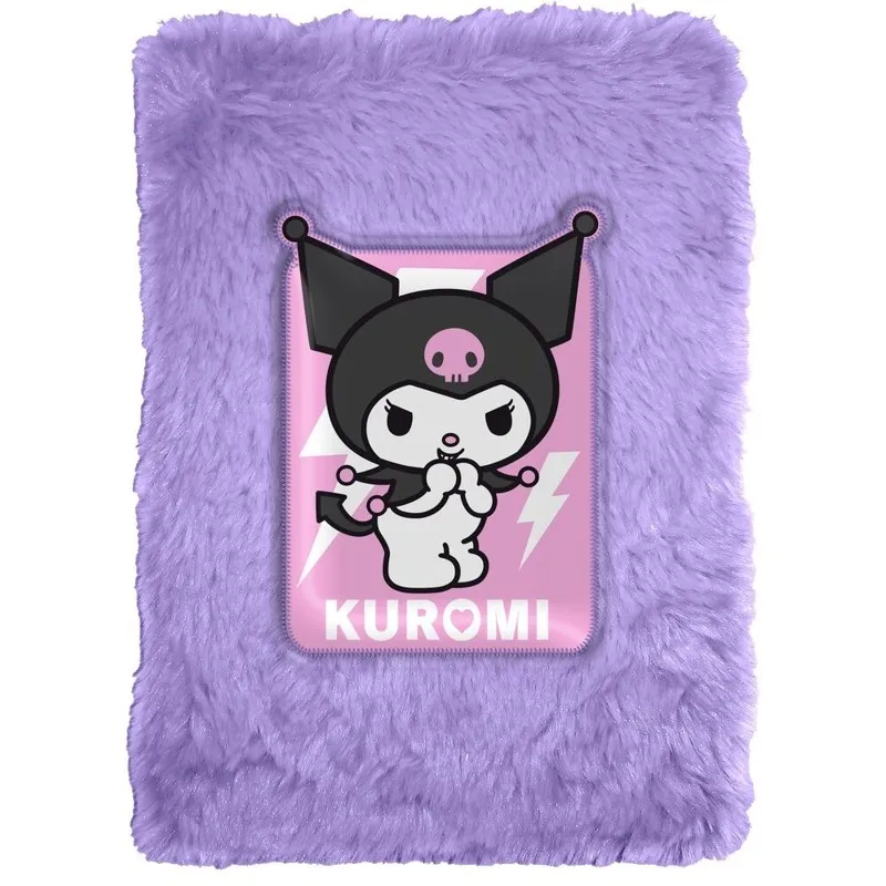 bilježnica a5 hello kitty kuromi plišana - slika 1