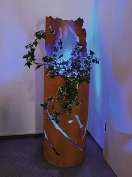 europalms fire-column crack decor, rusty, 123cm - slika 4