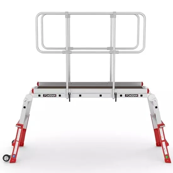 dualtele teleskopska sklopiva radna platforma - radna visina 2,9 m - slika 3