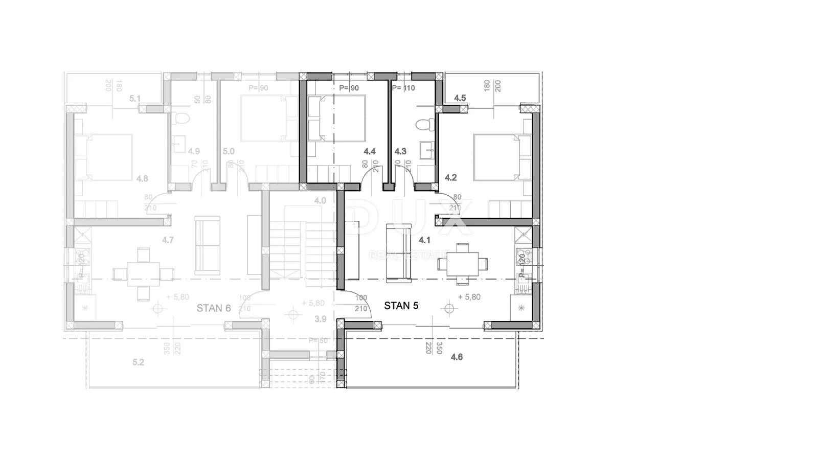 otok pag, povljana - apartman na 2. katu s pogledom na more - slika 8